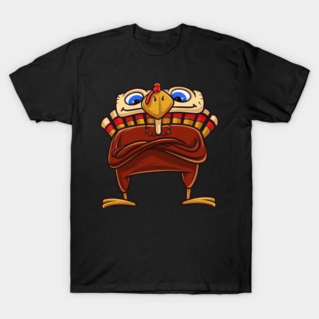 Funny Thanksgiving Turkey Gift T-Shirt by teeleoshirts